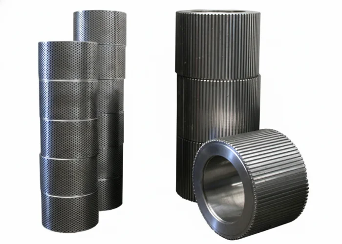 Qué hacemos. Rodillos con patrones punteados y estriados.